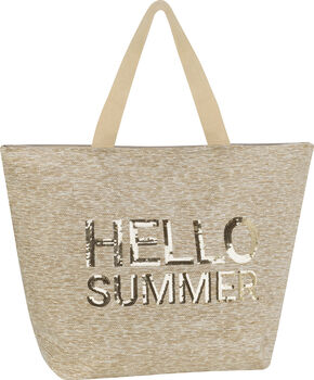 Plážová taška "Hello Summer" 100% papierová rafia