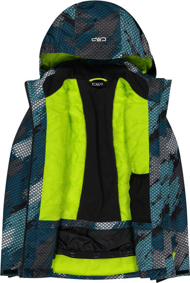 Chl. lyžiarska bunda Boy Jacket Snaps Hood,kap. Clima Protect,10.000mm